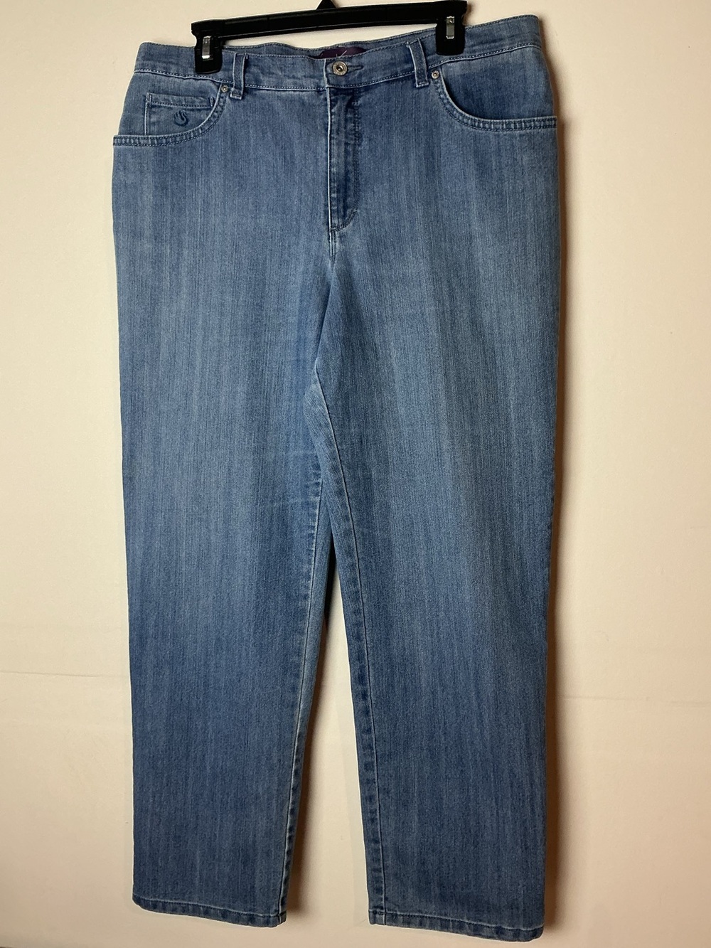 Gloria Vanderbilt Amanda Jeans Women’s High Rise Straight Leg Size 14 Short